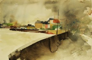 Puerto de Monkstown, Cork, 2003 (acuarela)