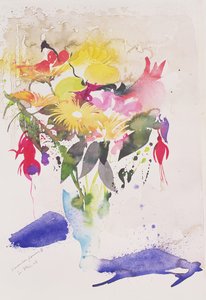 Flores de noviembre II, 2002 (acuarela)