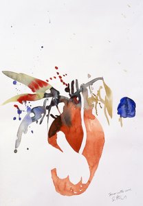 Jarrón de terracota, 2003(acuarela) de Simon Fletcher