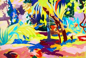 Verano salvaje (óleo sobre tabla) de Simon Fletcher