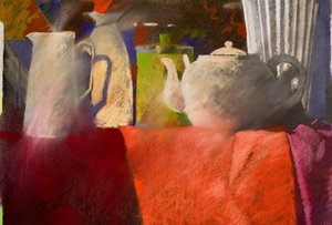 del verde al rojo, 2002 (pastel)