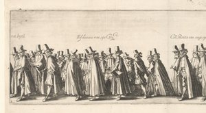 El cortejo fúnebre (lámina 3), 1615 de Simon Frisius