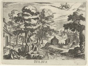 Julio Julius (título sobre el objeto) Doce meses (título de la serie) de Simon Frisius