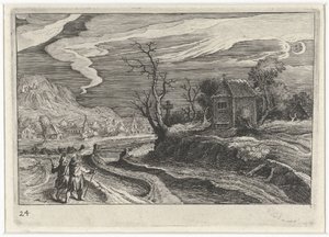 paisaje de noche Paisajes del sur de Europa (título de la serie) Topographia variarum regionum (título de la serie)