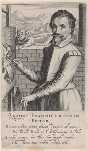 Retrato de Adam Elsheimer de Simon Frisius