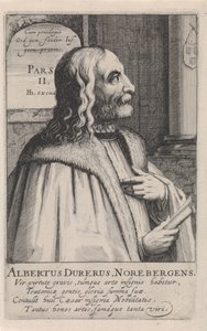 Retrato de Alberto Durero de Simon Frisius