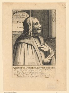 Retrato de Alberto Durero de Simon Frisius