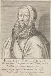 Retrato de Johann Forster de Simon Frisius