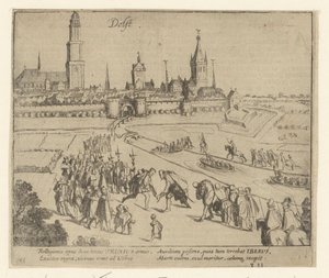 Recepción de Truchsess en Delft, 1584 de Simon Frisius
