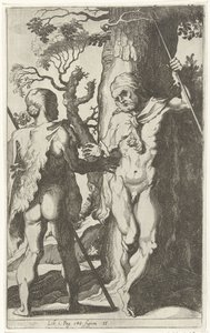 Dos hombres germánicos de Simon Frisius