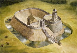 Castillo de Helmsley, North Yorkshire, siglo XII c. 1990-2010 de Simon Hayfield