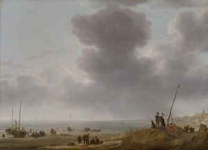 Vista de la playa, 1643 de Simon Jacobsz. Vlieger