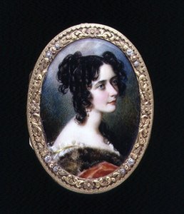 Retrato en miniatura de Georgina Carolina, Lady Astley, c.1827