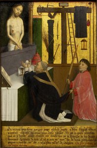La Misa de San Gregorio - Marmion, Simon (ca 1425-1489) - ca 1460 - Oleo sobre madera - 45,1x29,4 - Art Gallery of Ontario de Simon Marmion