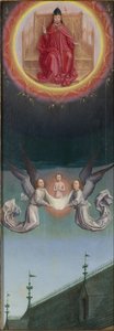 El Alma de San Bertin llevada a Dios desde el Retablo de San Bertin, ca 1459 de Simon Marmion