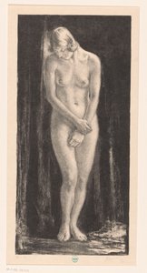 Mujer desnuda de pie de Simon Moulijn (signed by artist)