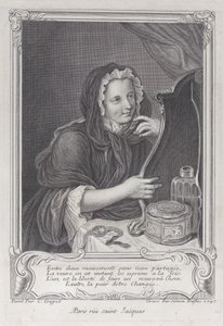 La viuda coqueta, 1747 de Simon Nicolas Duflos