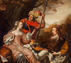 Retrato de grupo (óleo sobre lienzo)