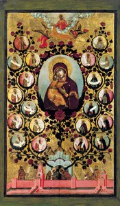 Apoteosis de la Virgen de Vladímir, 1668 de Simon Ushakov