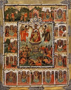 Theotokos Fuente de Vida, 1670 de Simon Ushakov