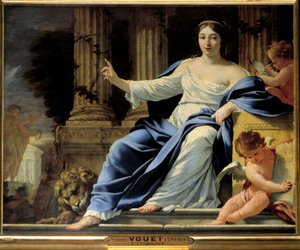 Eloquencia. Representación de Polimnia, musa de la Eloquencia de Simon Vouet