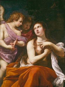 María Magdalena y dos Ángeles de Simon Vouet
