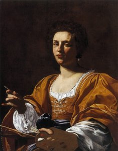 Retrato de Artemisia Gentileschi, 1623-1626 de Simon Vouet