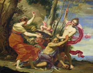 El tiempo vencido por la juventud y la belleza de Simon Vouet