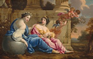 Las musas Urania y Calíope