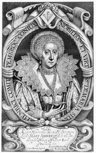 La muy honorable y virtuosa Lady Mary Sidney, esposa del fallecido Henry Herbert, Conde de Pembroke, publicado por Sudbury y Humble, 1618