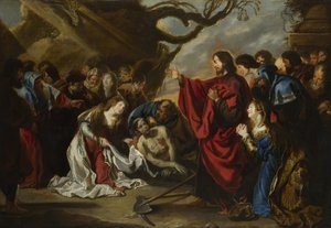 La resurrección de Lázaro de Simon de Vos