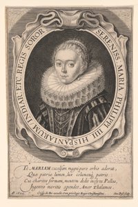 María de Austria, Infanta de España de Simon van de Passe