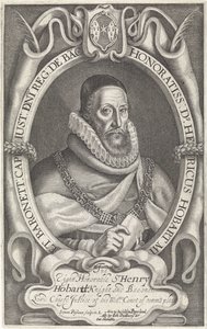 Retrato de Henry Hobart de Simon van de Passe