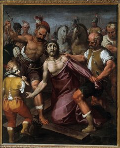 Cristo despojado de sus vestiduras (óleo sobre lienzo, c.1615) de Simone Barabino