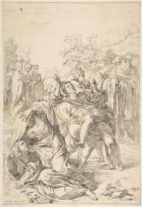San Benito exorcizando un demonio, ca. 1637-1639