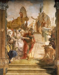 El encuentro de Marco Antonio y Cleopatra (detalle)