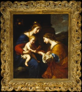 El matrimonio místico de Santa Catalina de Simone Pignoni
