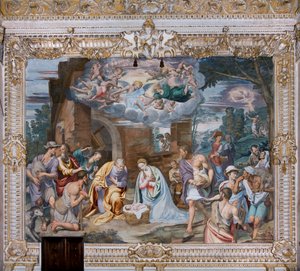 Adoración de los Pastores de Simone Veneziano Peterzano