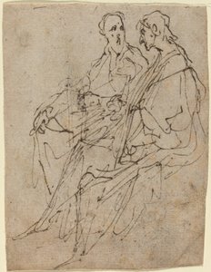 Dos figuras masculinas sentadas de Sir Anthony van Dyck