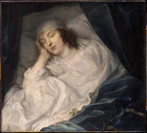 Venetia, Lady Digby, en su lecho de muerte de Sir Anthony van Dyck