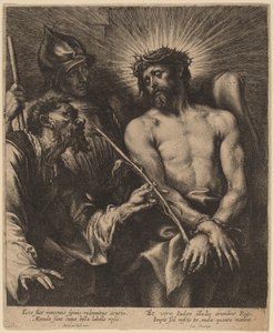 Cristo coronado de espinas de Sir Anthony van Dyck and Lucas Emil Vorsterman