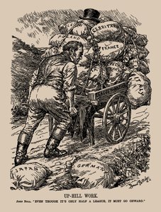 Trabajo cuesta arriba. John Bull. Aunque sea solo media legua, debe continuar, 1935