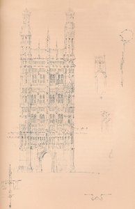 Victoria Tower, Westminster, c. 1837-1904 de Sir Charles Barry