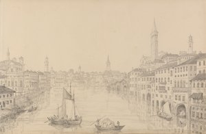 Álbum de 30 vistas del Tirol e Italia: La ciudad de Verona desde el puente, 1 de noviembre de 1840 de Sir Charles D
