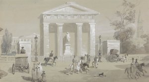 Estatua del Marqués de Hastings en Tank Square - Calcuta