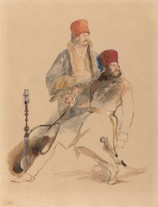 El Capitán Leigh y su Dragoman de Sir David Wilkie