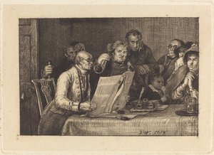Leyendo el testamento de Sir David Wilkie