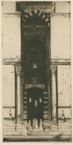 La puerta de la mezquita, El Cairo
