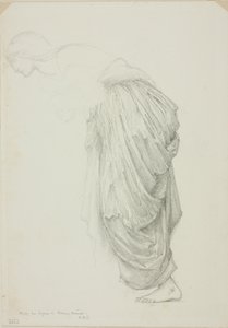 Figura femenina inclinada, estudio para Espejo de Venus de Sir Edward Burne Jones