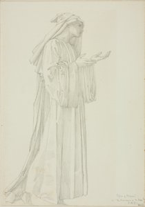 Figura de peregrino en el Romance de la Rosa de Sir Edward Burne Jones